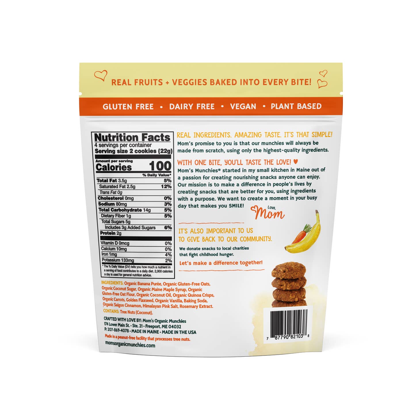 Mom’s Munchies Banana Carrot Bites