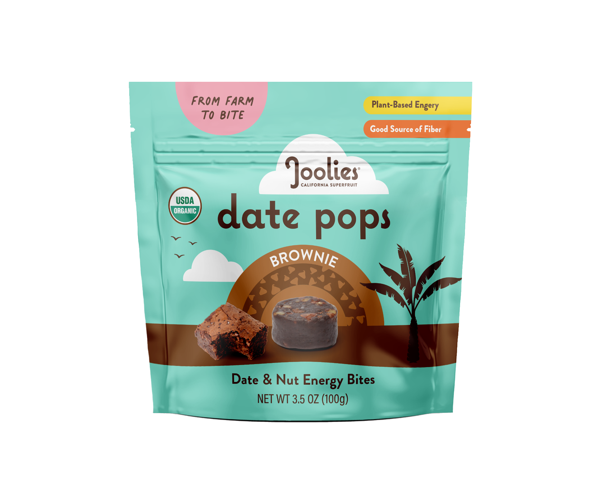 Joolies Date Pops Brownie 3.5 oz