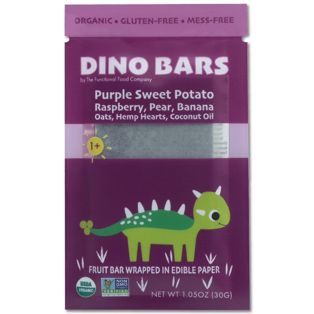 DINO BARS Sweet Potato Raspberry Bar