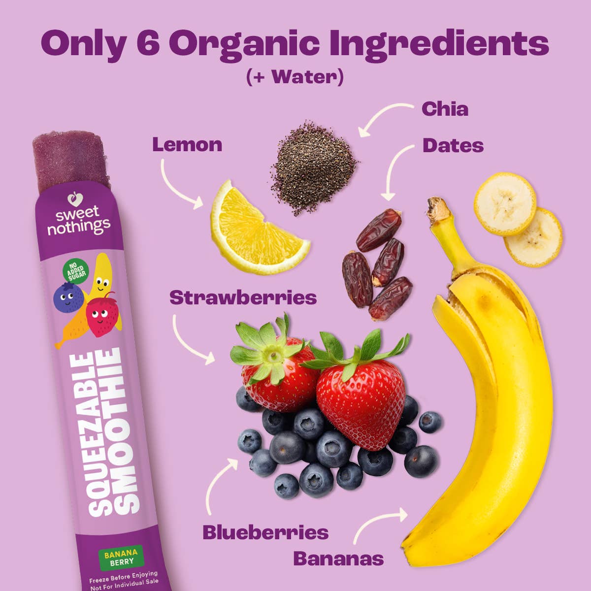 Sweet Nothings: Banana Berry Squeezable Smoothie - Freeze At Home