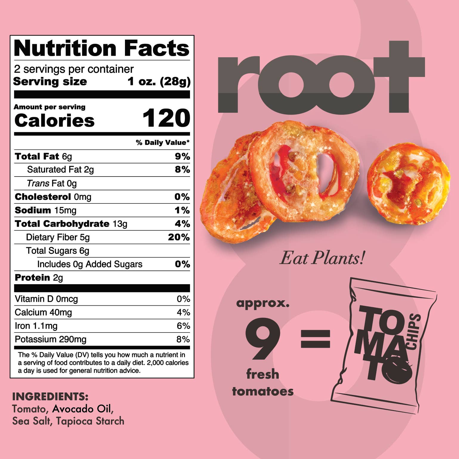 Root Chips- Tomato (2.5oz)
