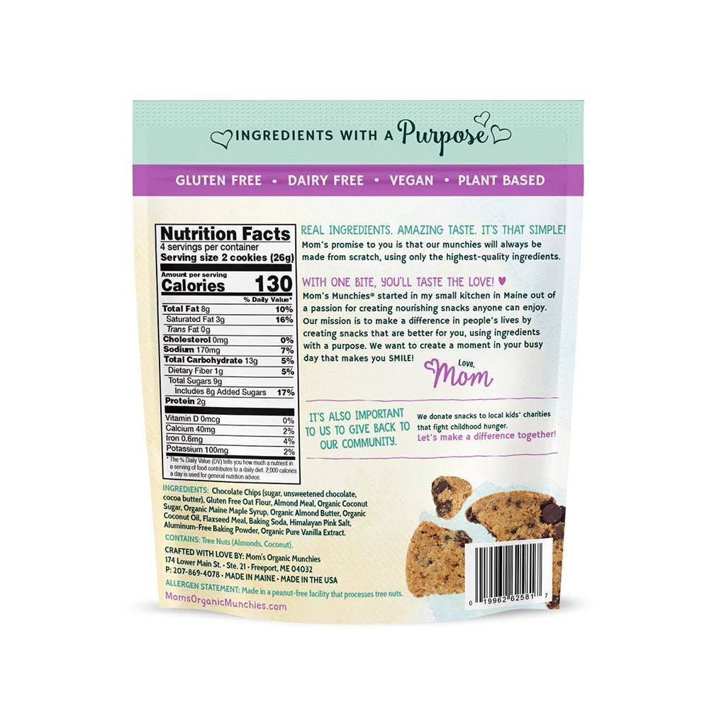 Mom’s Munchies Chocolate Chip Almond Butter Bites