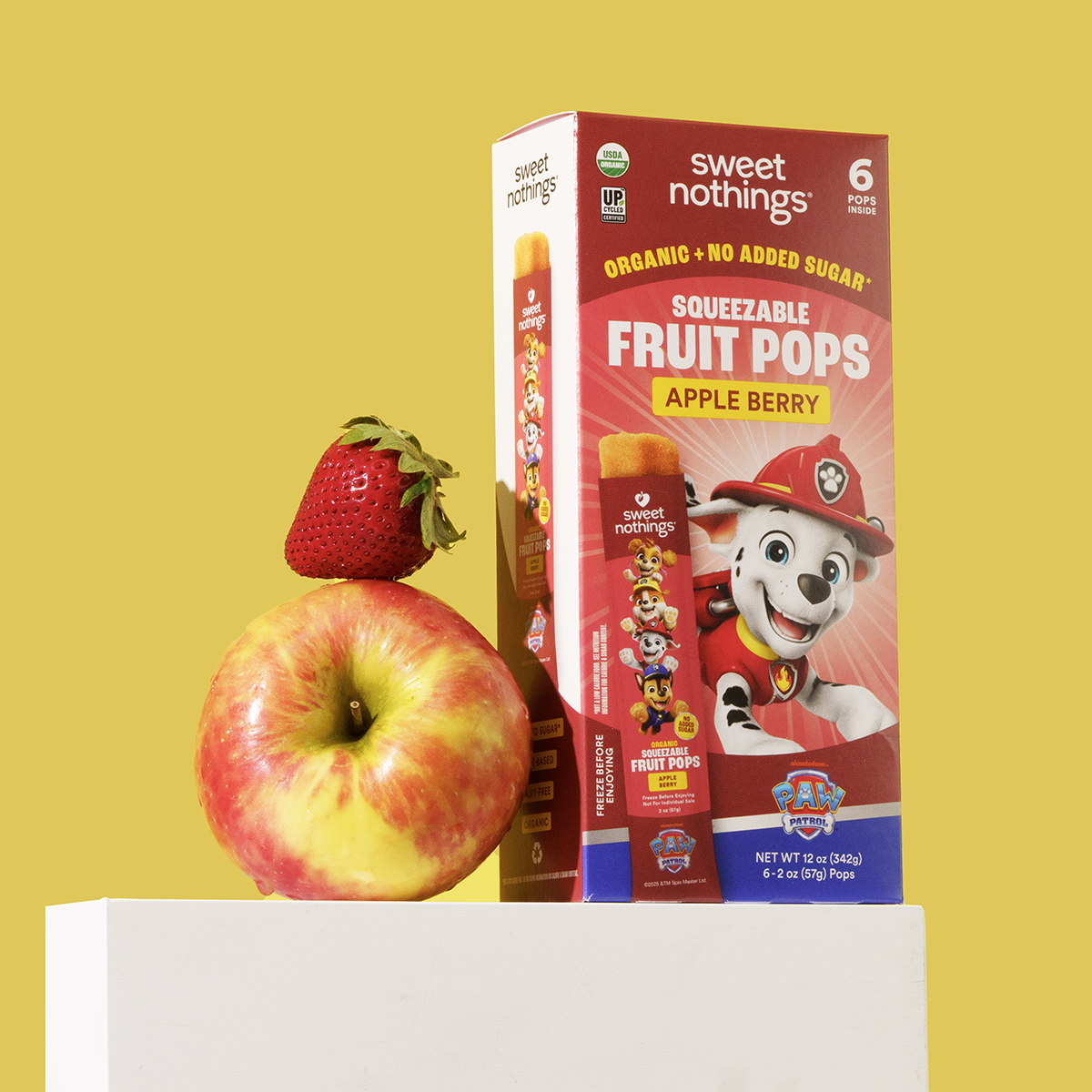 Paw Patrol Apple Berry Squeezable Fruit Pops - Freeze At Home (6 count)