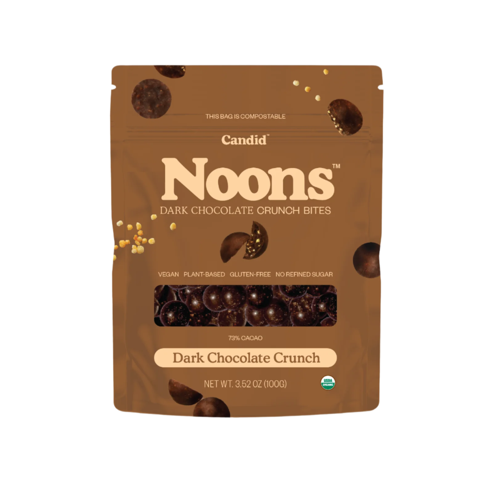 Candid Noons - Dark Chocolate Crunch Bites