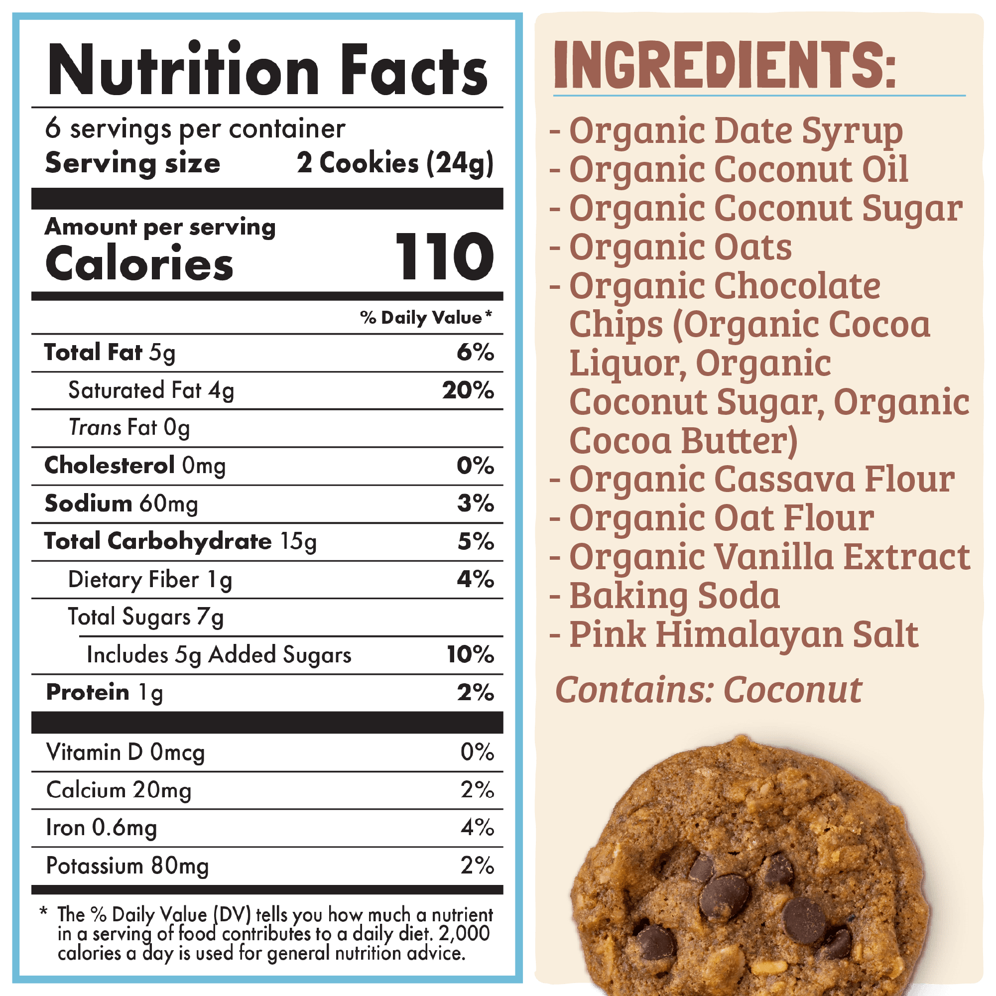 Skout Oatmeal Chocolate Chip Soft Baked Cookies (1 Box/6 Pouches)