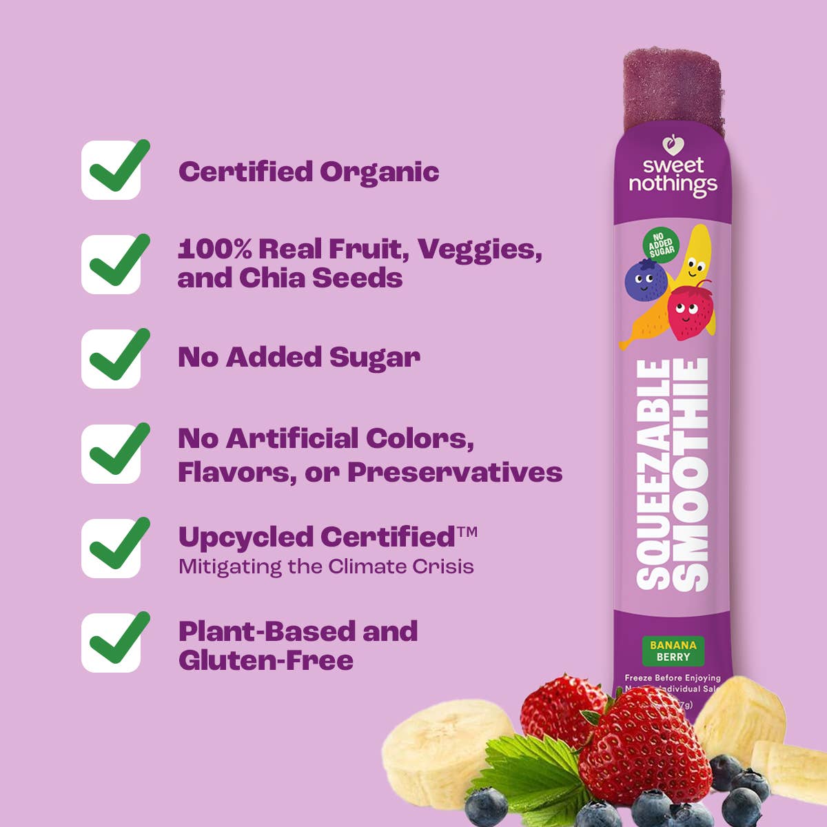 Sweet Nothings: Banana Berry Squeezable Smoothie - Freeze At Home