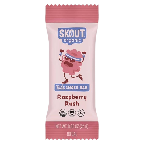 Skout: Raspberry Rush Kids Bar (1 box, 6 bars)