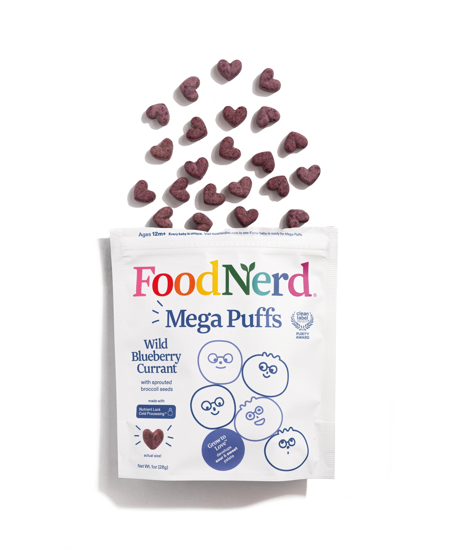 FoodNerd's Blue Puffs - Wild Blueberry Current