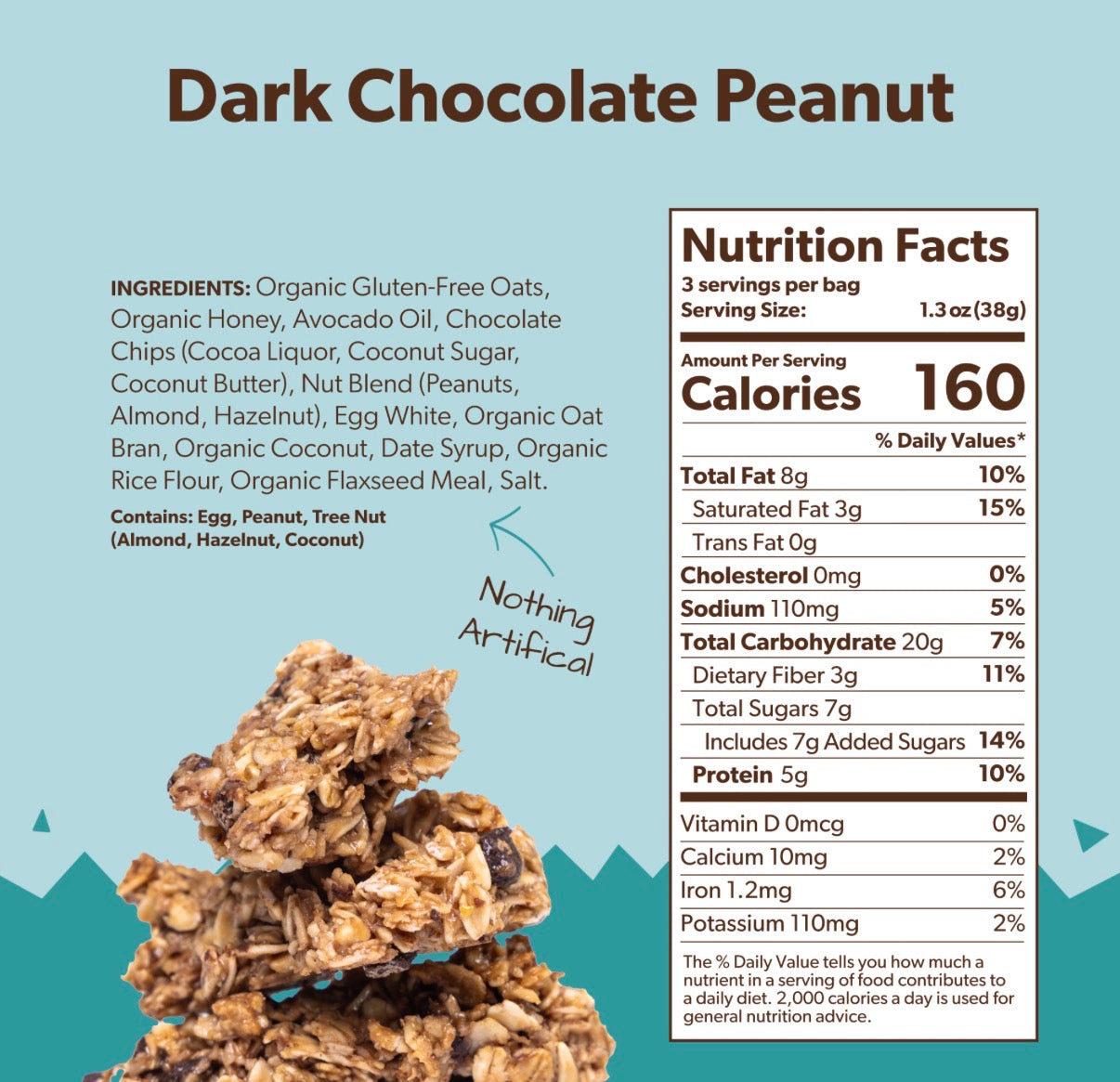 Breakin Granola Bites- Dark Chocolate Peanut