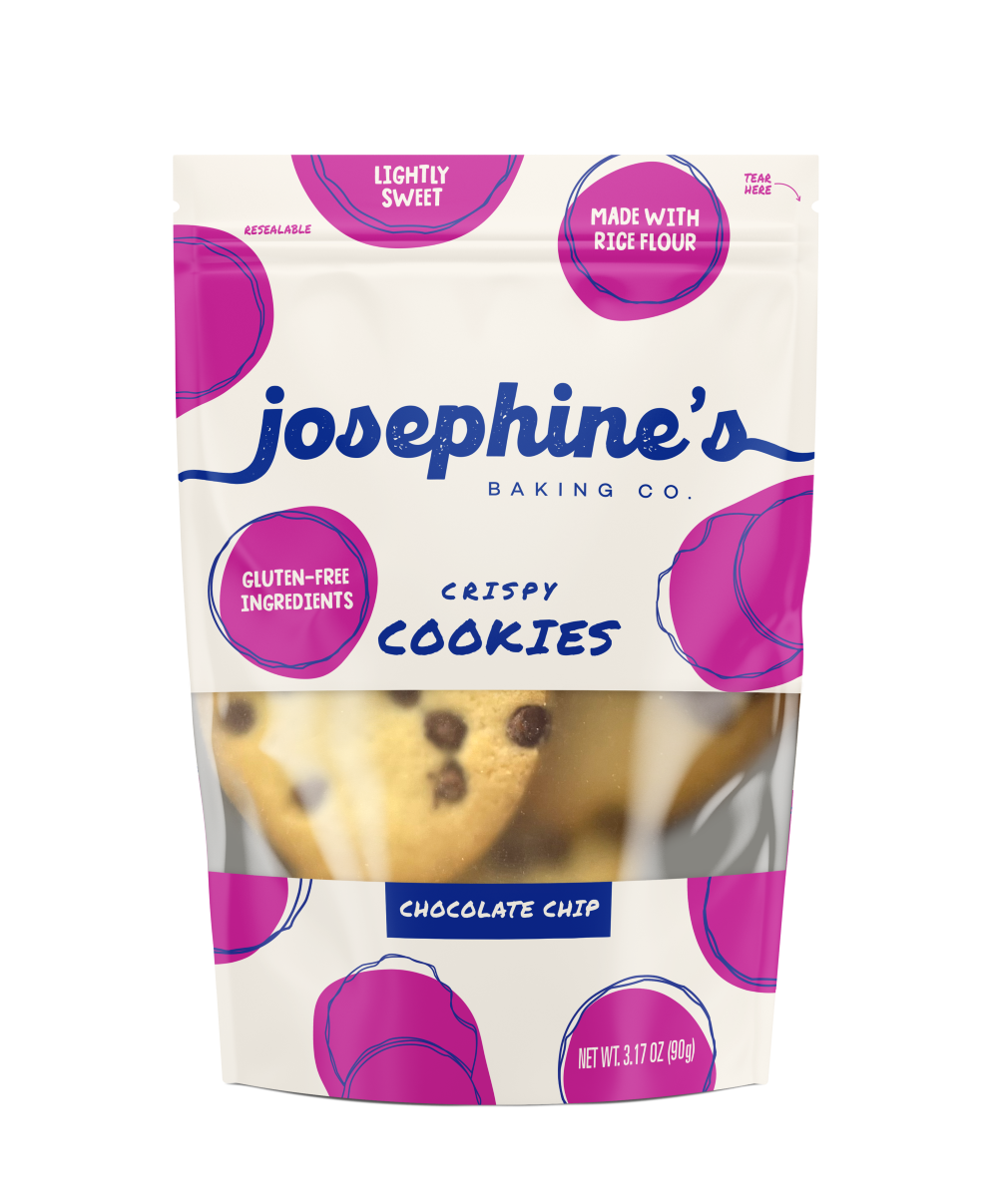 Josephine's Baking Co. Crispy Chocolate Chip Cookies (4.5oz) Bag (resealable)