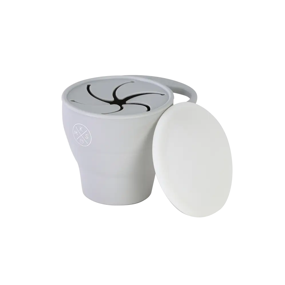 Miminoo Collapsible Silicone Snack Cup - Grey