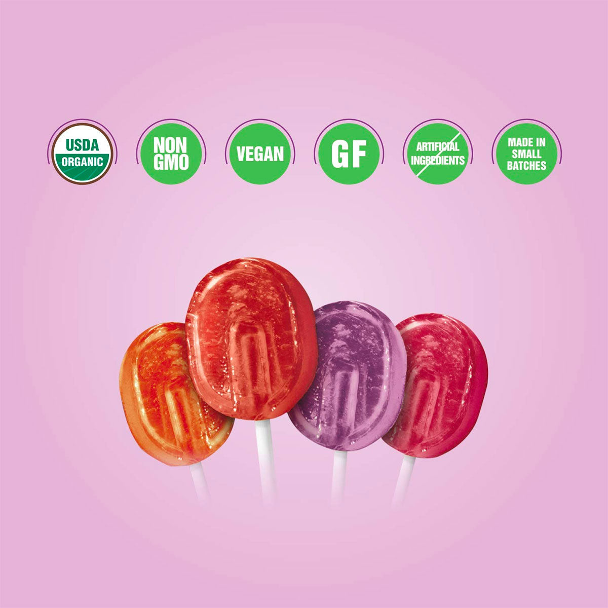 Lovely Organic Lollipops (Approx. 25 Lollipops)