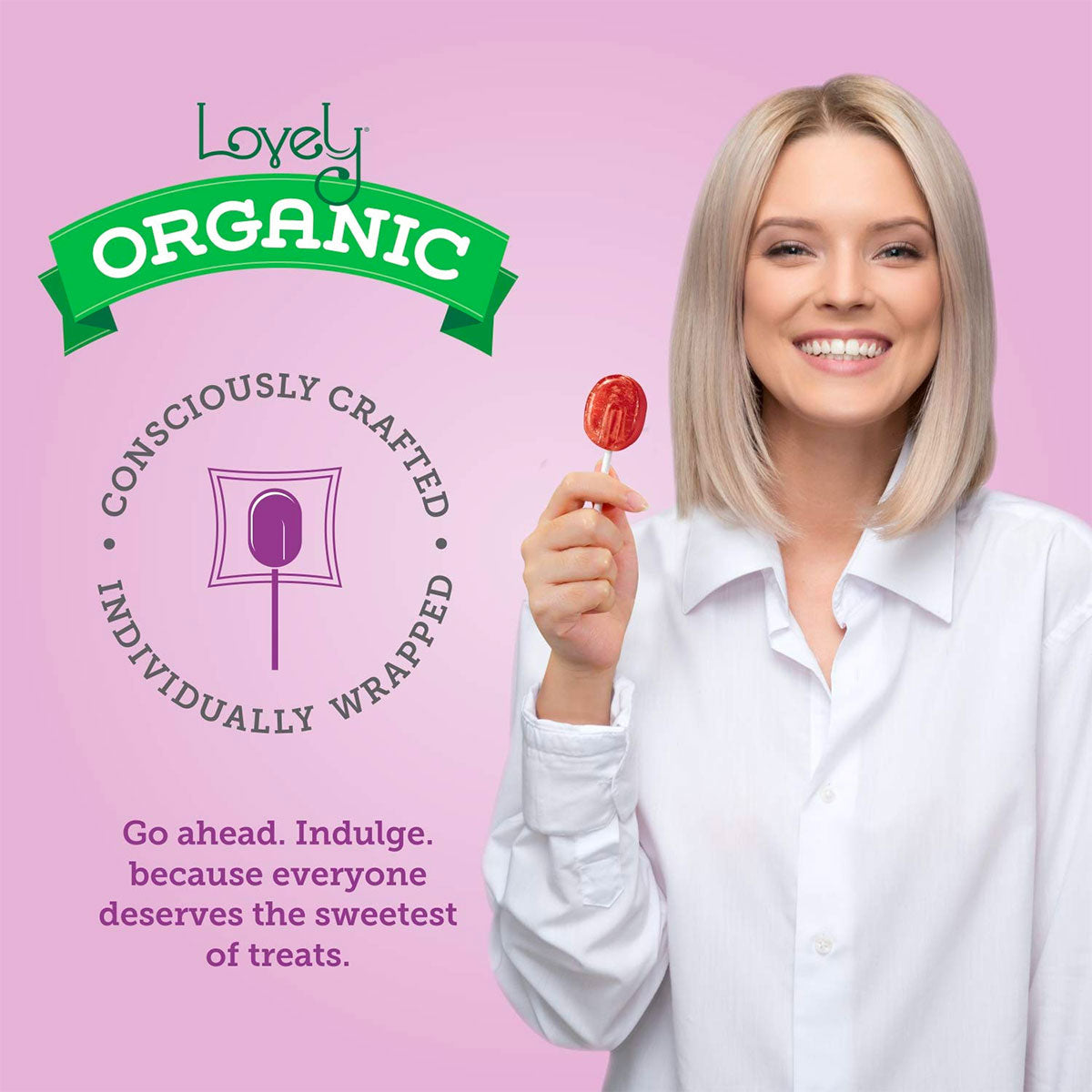 Lovely Organic Lollipops (Approx. 25 Lollipops)