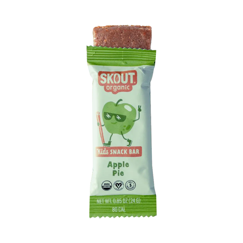 Skout Organic Apple Pie Kids Bars (1 Box, 6 bars)
