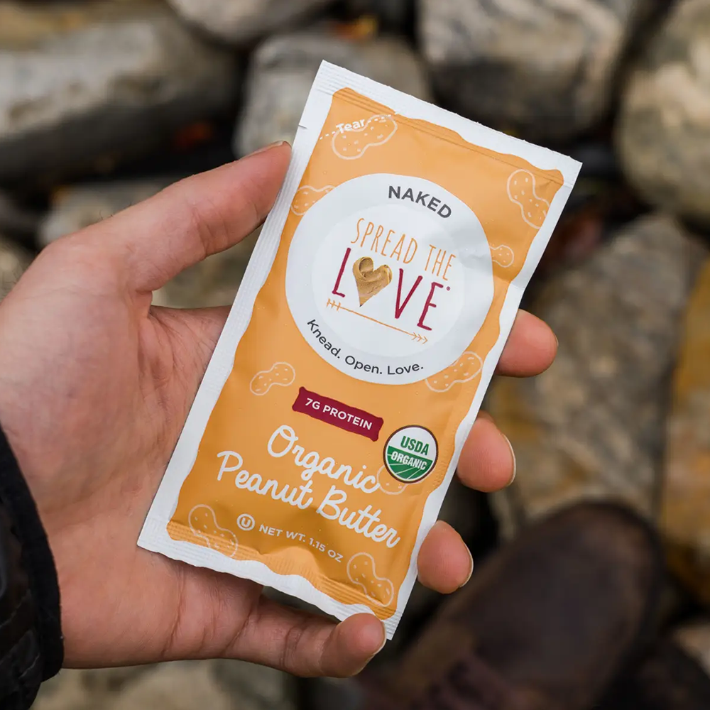 Spread The Love Foods NAKED Organic Peanut Butter - Single Serve Packet (1x Count)