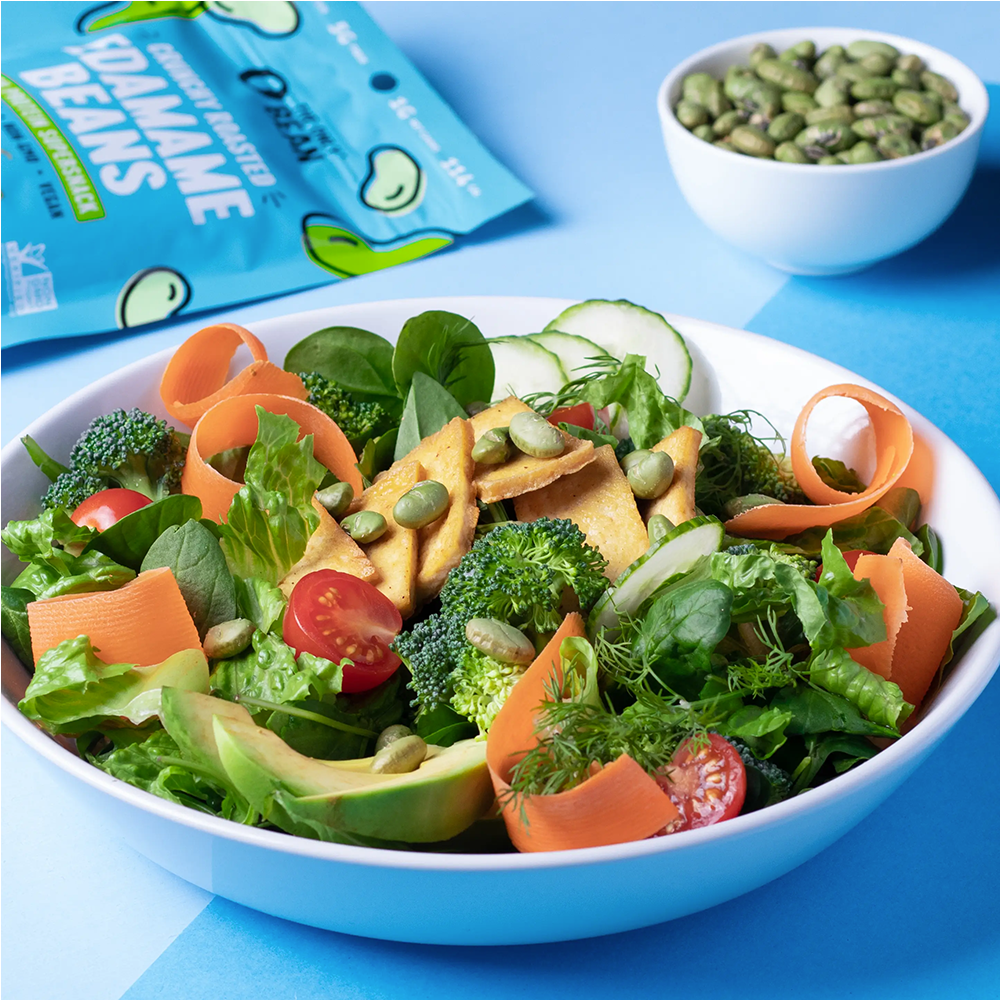 The Only Bean Crunchy Roasted Edamame (Sea Salt) (.9 oz Snack Bag)