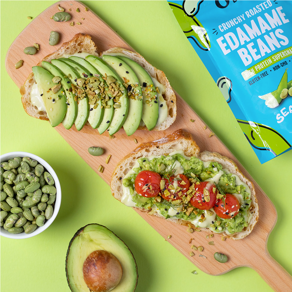 The Only Bean Crunchy Roasted Edamame (Sea Salt) (.9 oz Snack Bag)