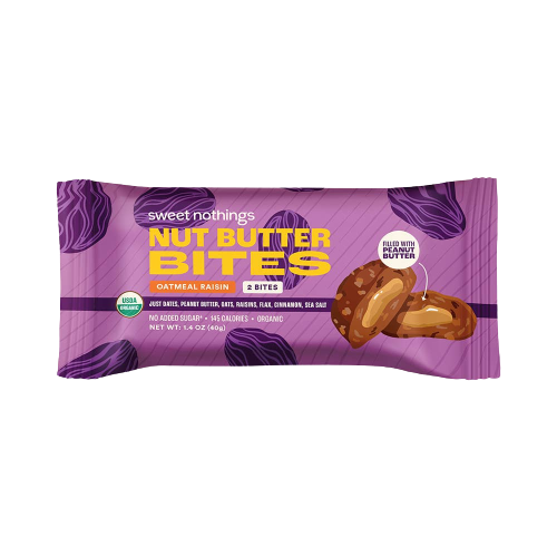 Sweet Nothings: Oatmeal Raisin Nut Butter Bite (1 Pack, 2 Bites)