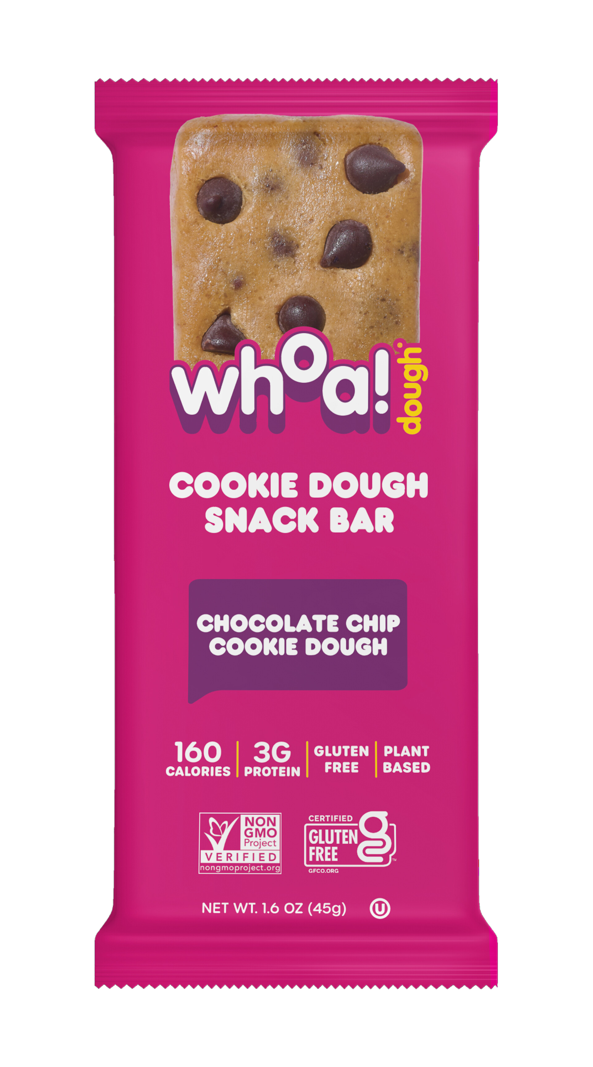 Whoa! Dough Chocolate Chip Cookie Bar