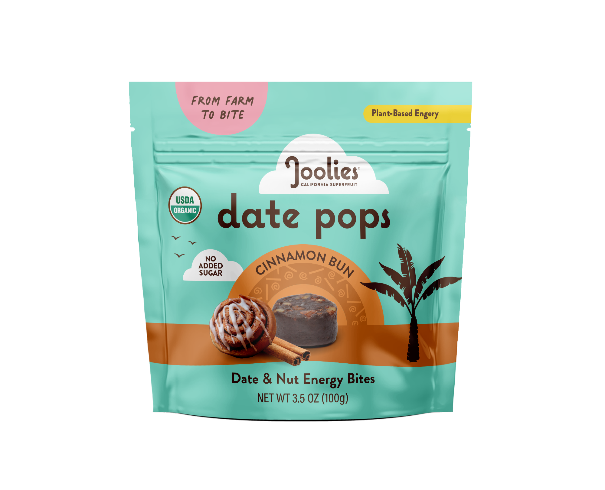 Joolies Date Pops Cinnamon Bun 3.5 oz