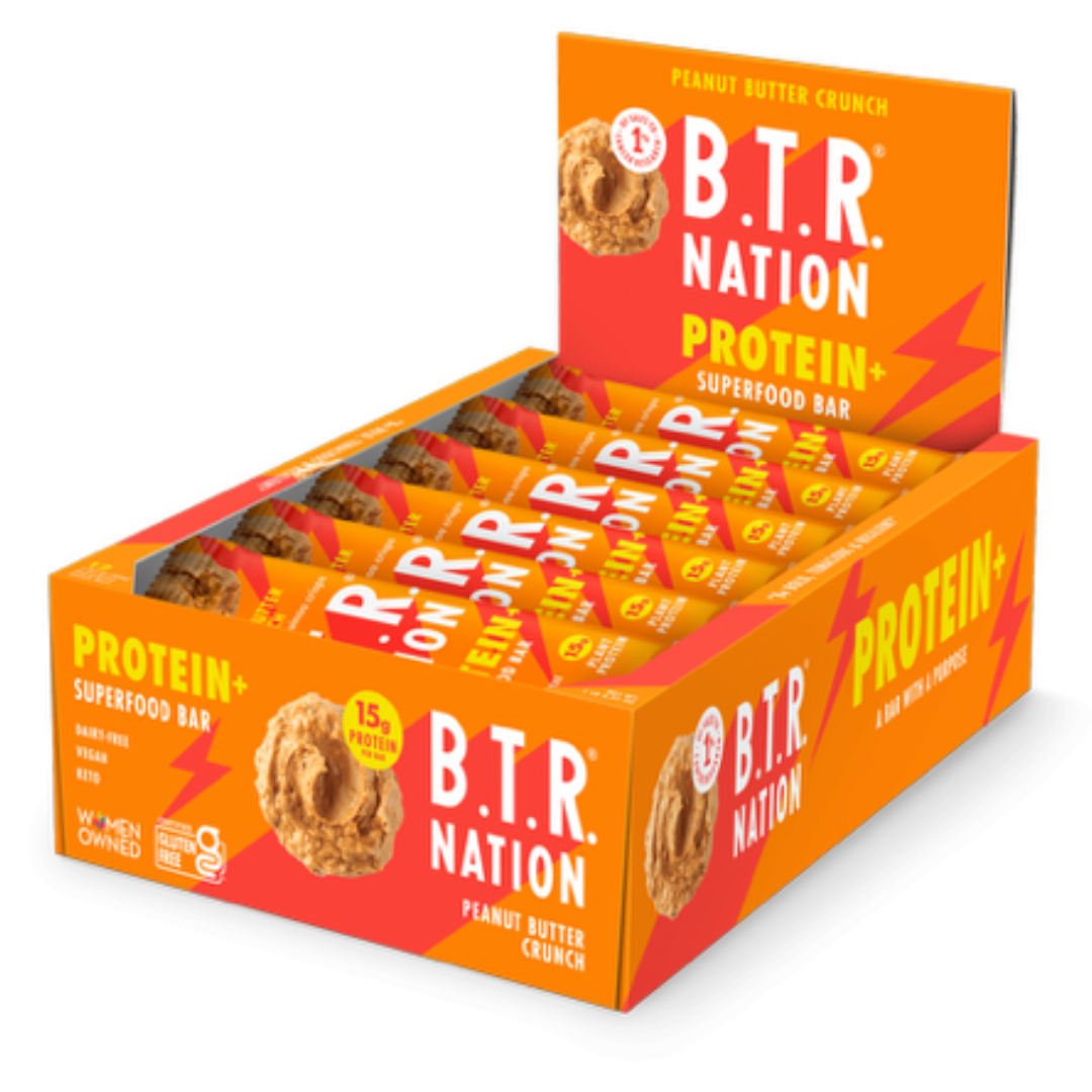 B.T.R. NATION: PEANUT BUTTER CRUNCH PROTEIN+ Superfood Bar