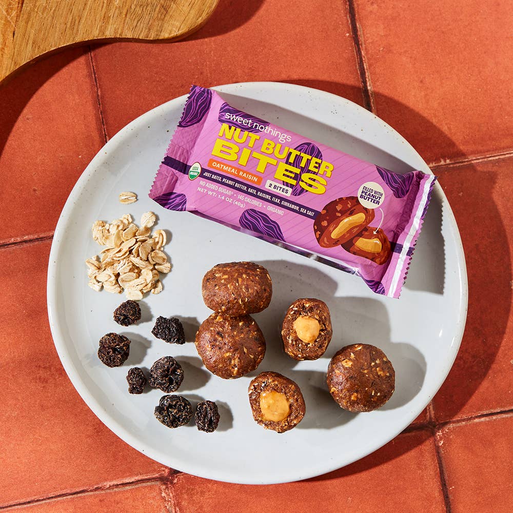 Sweet Nothings: Oatmeal Raisin Nut Butter Bite (1 Pack, 2 Bites)