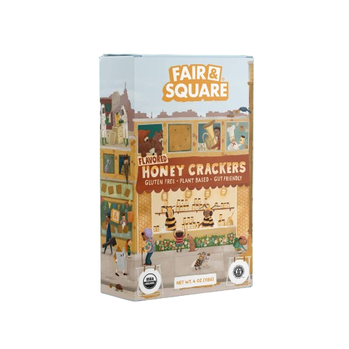 Fair & Square Honey Crackers 4 oz Box