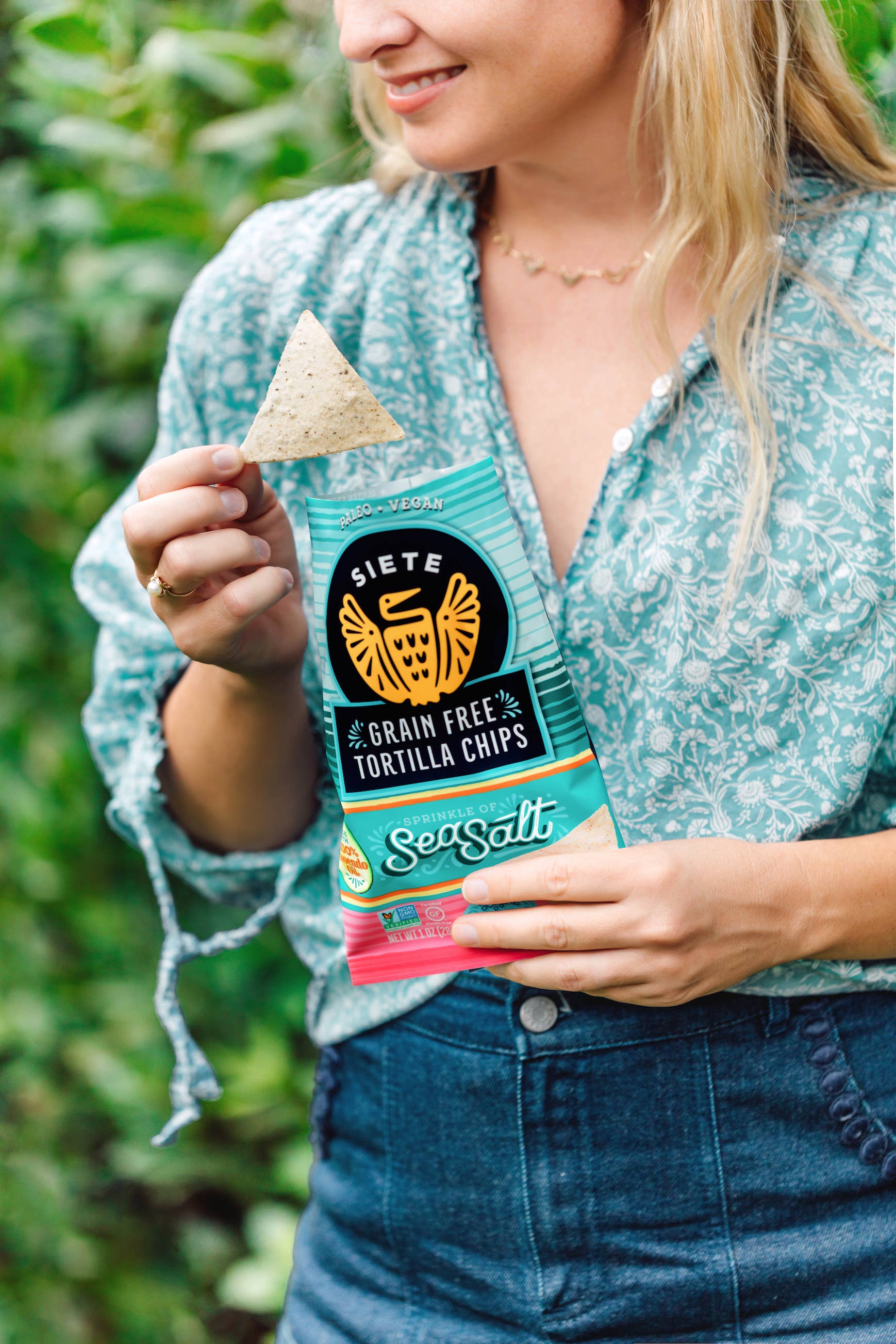 Siete: Sea Salt Grain Free Tortilla Chips-1 oz Snack Size Bag