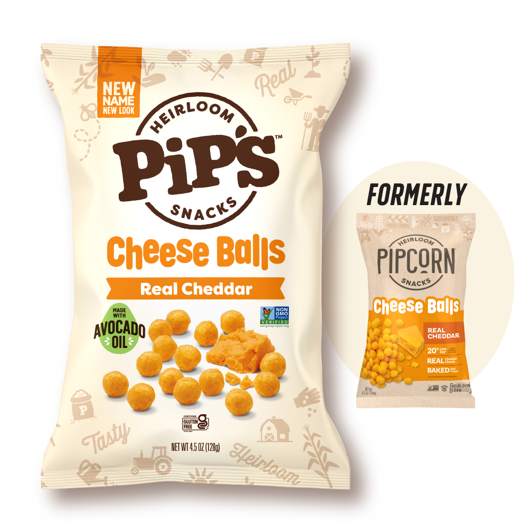 Pips Snack: Cheddar Cheese Balls (Snack Size Bag 1 oz)