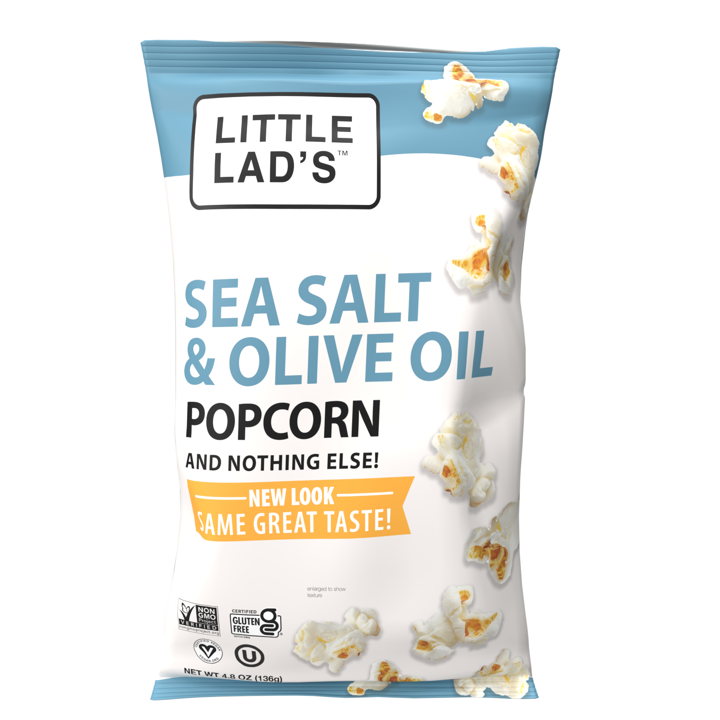 Little Lad's Sea Salt & Olive Oil Popcorn (4.8 oz Bag)
