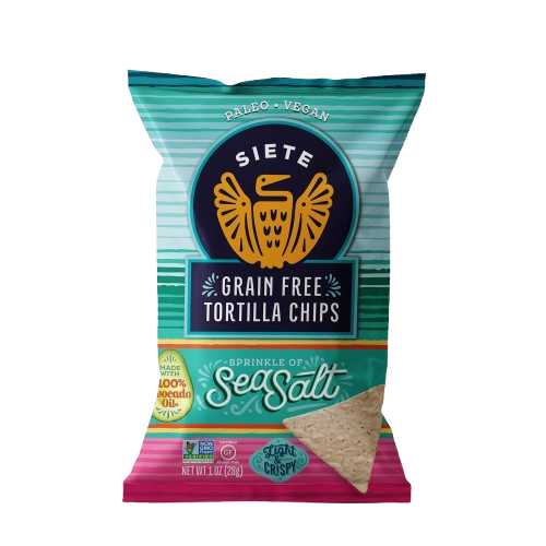 Siete: Sea Salt Grain Free Tortilla Chips-1 oz Snack Size Bag