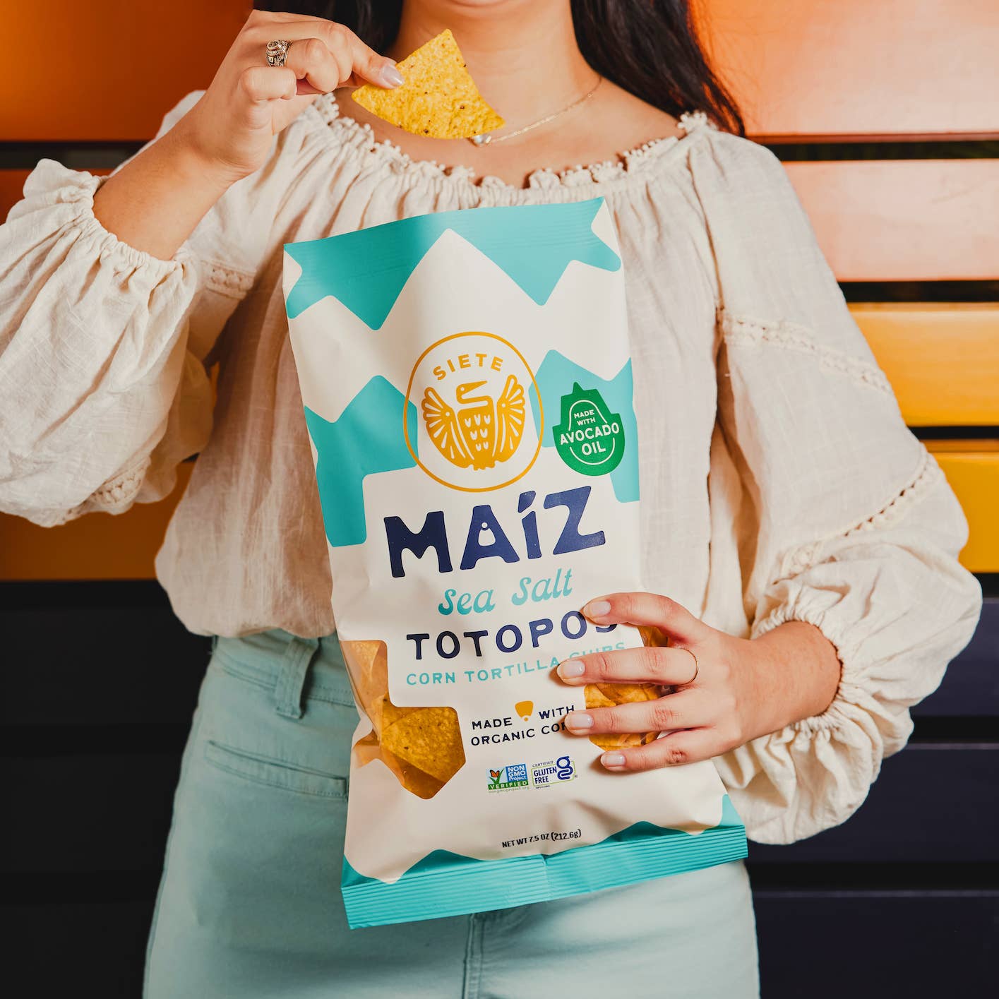 Siete Maiz Tortilla Sea Salt Chips- 7.5 oz Bag