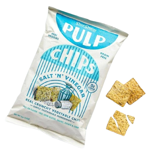 Pulp Pantry Salt Vinegar Veggie Pulp Chips (5 oz Snack Bag)