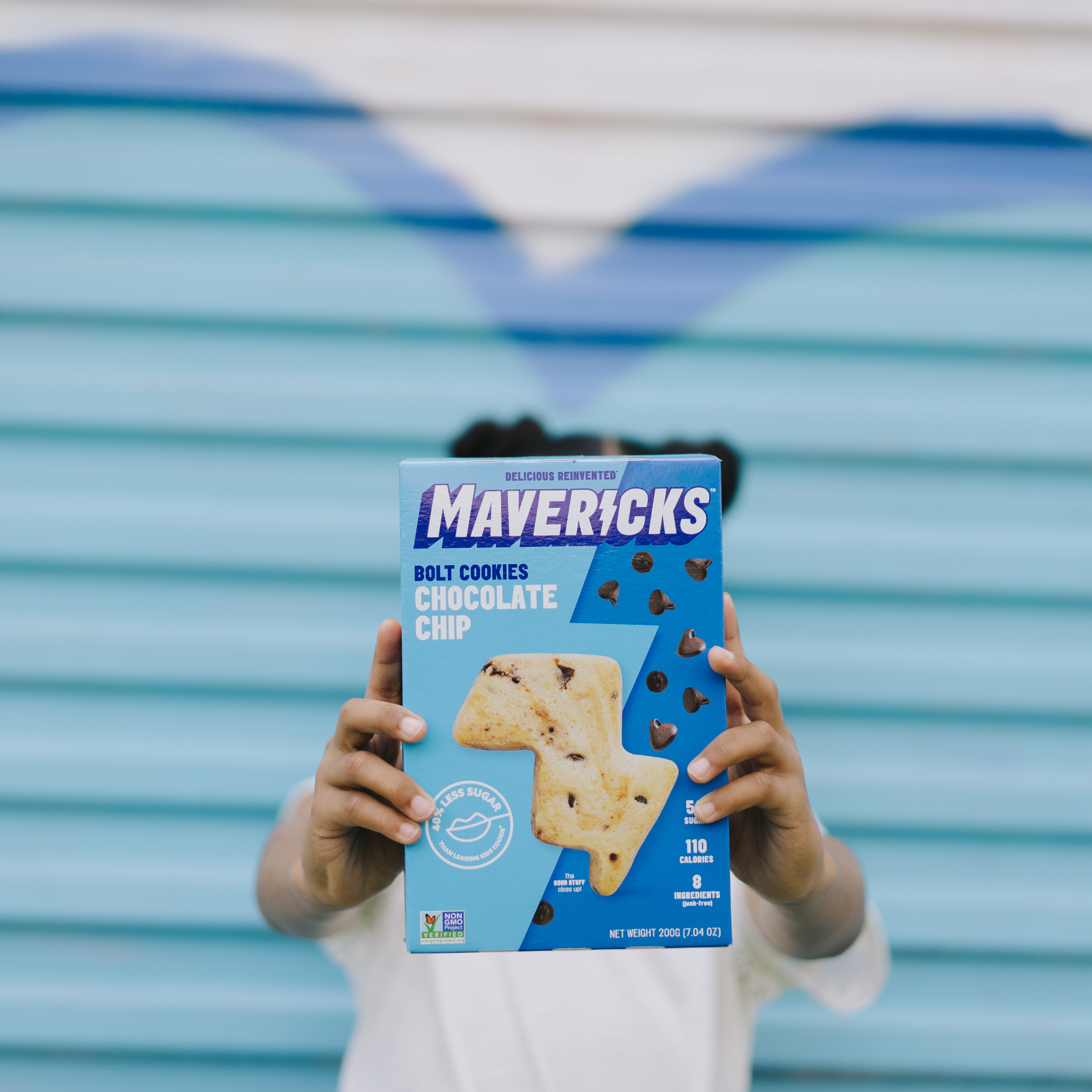 Mavericks Snacks Choc Chip Cookies, Sharing Size (7 oz box)