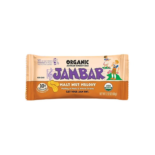 JAMBAR Organic Energy Bar Malt Nut Melody