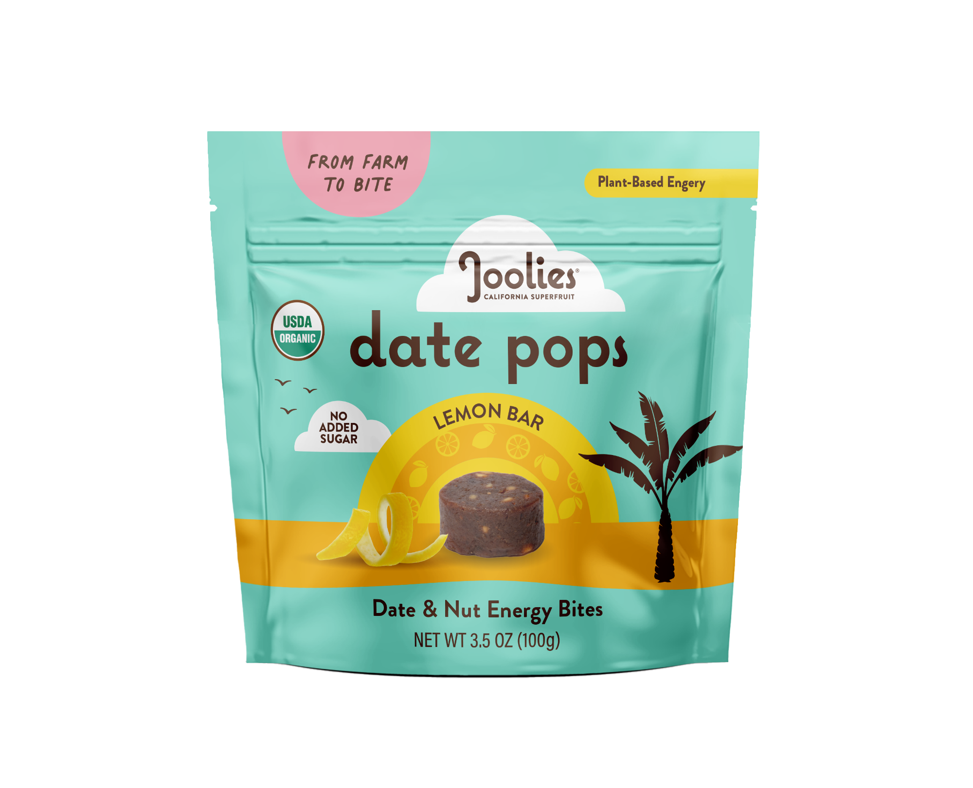 Joolies Date Pops Lemon Bar 3.5 oz