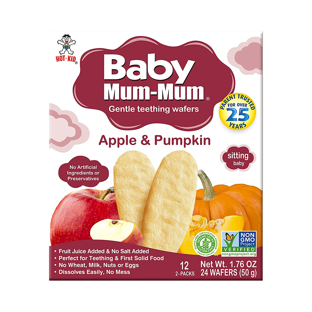 Baby Mum-Mum Apple And Pumpkin Rice Rusks (12 pack *2 per pack)