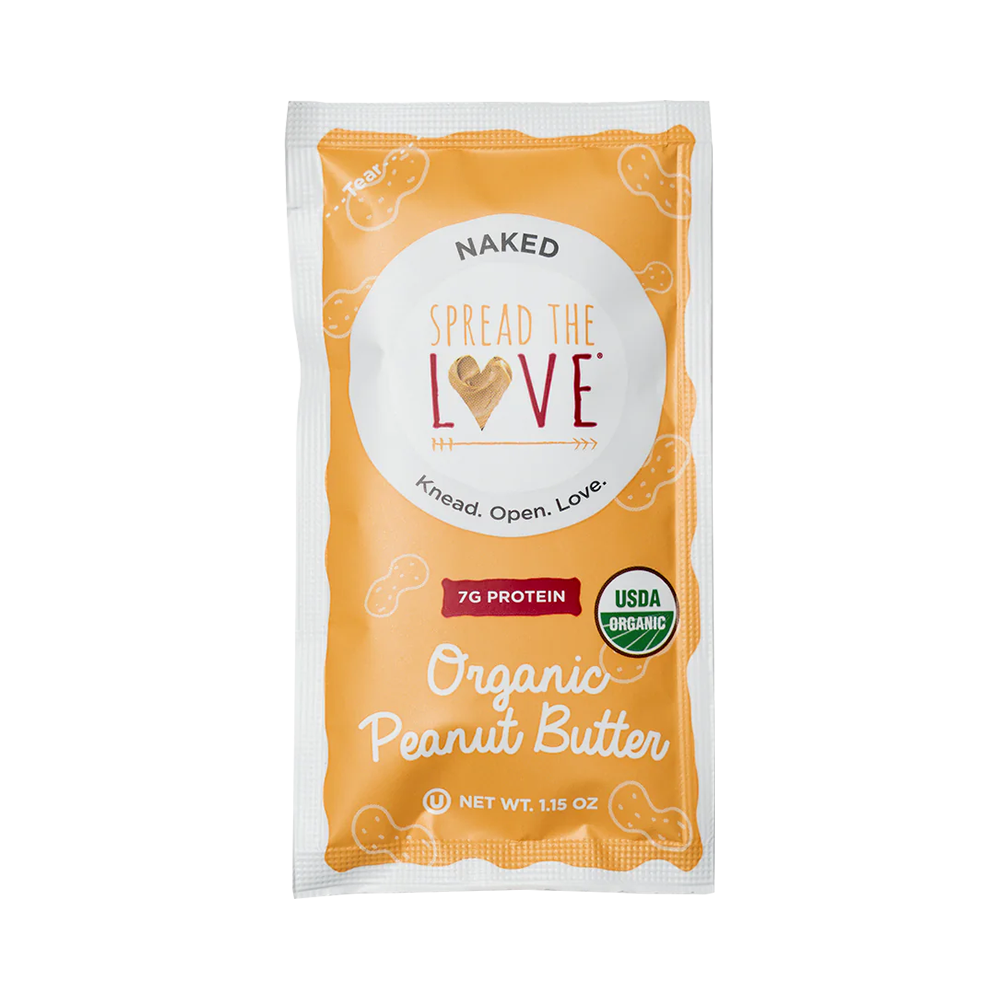 Spread The Love Foods NAKED Organic Peanut Butter - Single Serve Packet (1x Count)