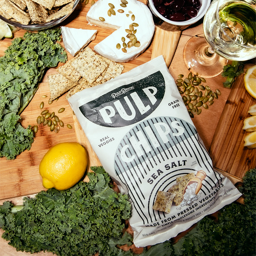 Pulp Pantry Sea Salt Veggie Pulp Chips (5 oz Snack Bag)