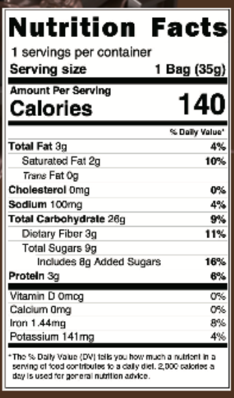 QuinoWow! Organic Quinoa Popcorn - Dark Chocolate (1.2oz Resealable Bag)