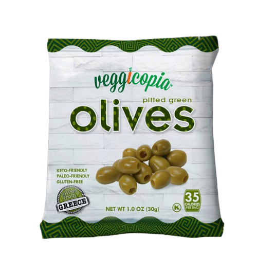 Veggicopia Green Olives from Greece (Snack Pack)