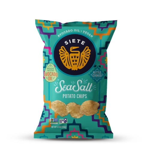Siete Sea Salt Kettle Cooked Potato Chips 5.5 oz