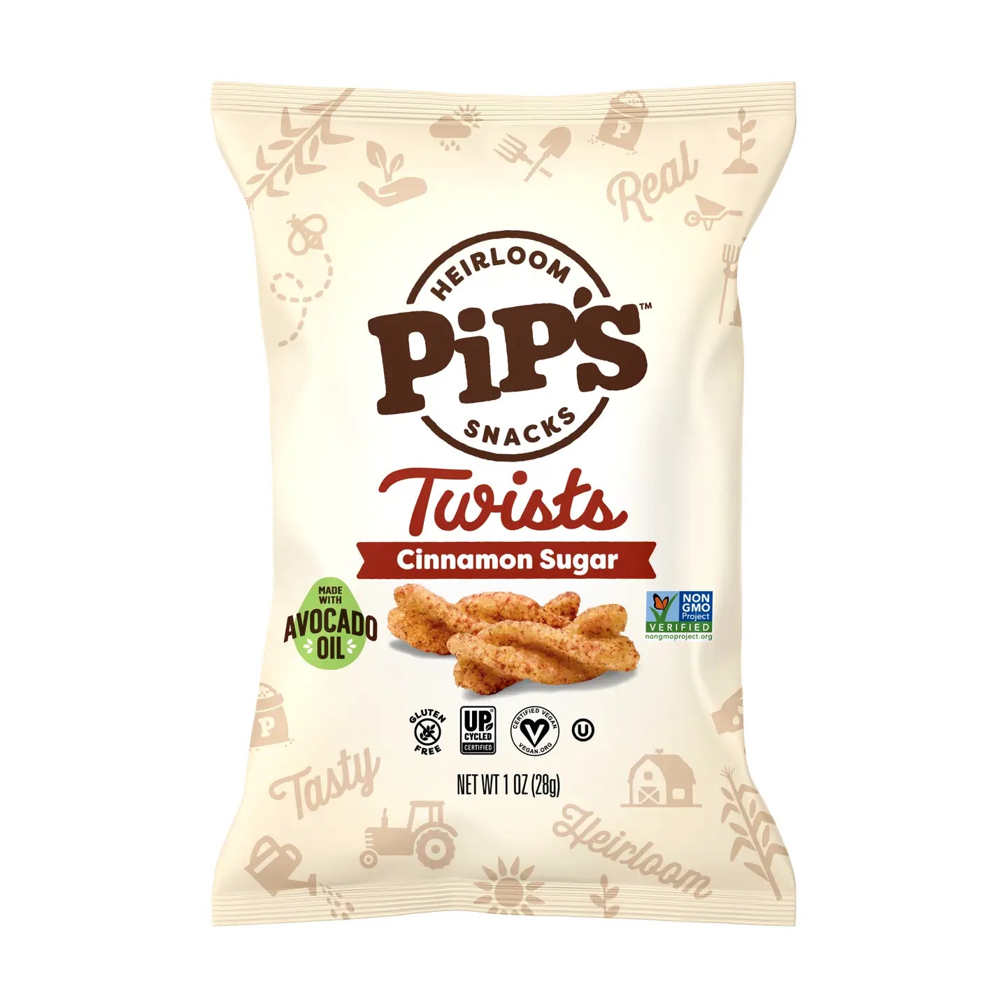 Pipcorn Twists, Cinnamon Sugar (1oz)