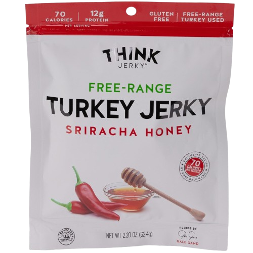 THINK JERKY: Free-Range Turkey Jerky Sriracha Honey